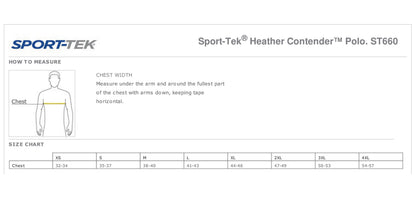Illinois Department of Agriculture Sport-Tek® Heather Contender™ Polo (E. ST660)
