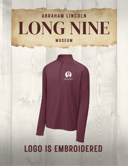 Abraham Lincoln Long Nine Museum Sport-Tek® Sport-Wick® Stretch 1/2-Zip Pullover (E.ST850/LST850)
