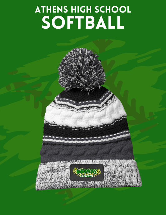 Athens High School Softball Sport-Tek® Pom Pom Team Beanie (E. STC21)