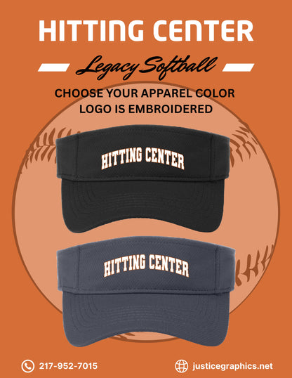 Hitting Center Legacy Softball Visor (EMB.STC27)
