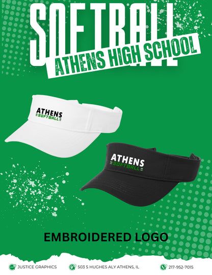 Athens High School Softball Visor (EMB.STC27)