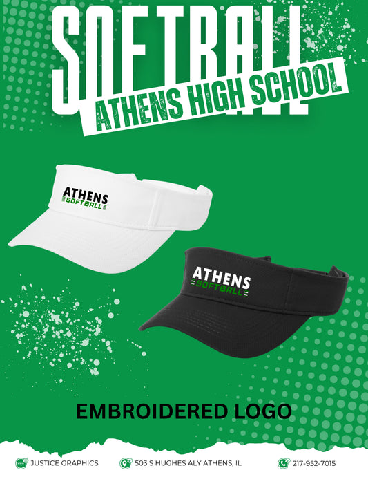 Athens High School Softball Visor (EMB.STC27)