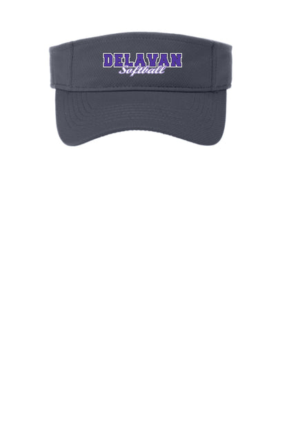 Delavan High School Softball Softball Visor (P.STC27)