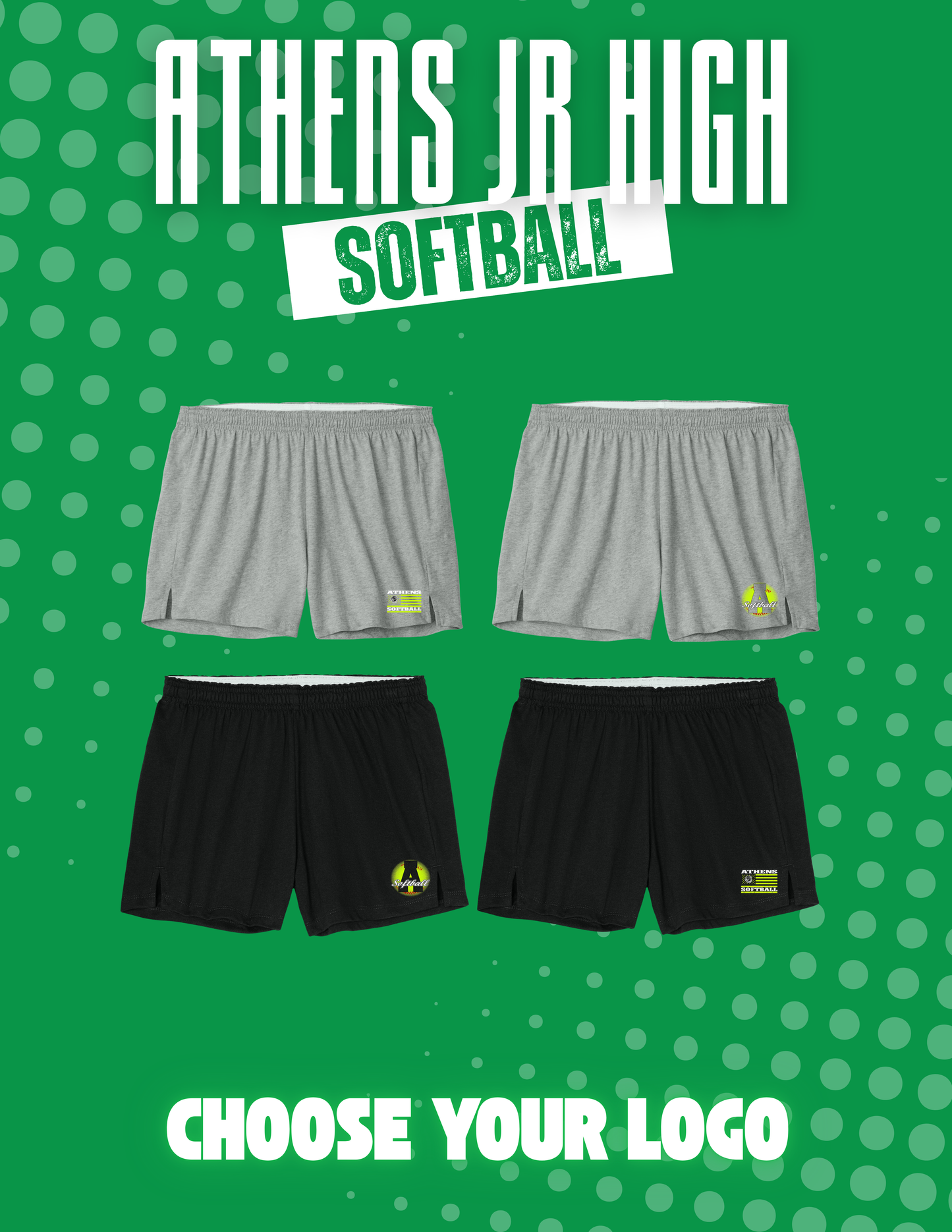 ATHENS JUNIOR HIGH SOFTBALL Sport-Tek® Women’s Jersey Knit Squad Short (P.LST311)