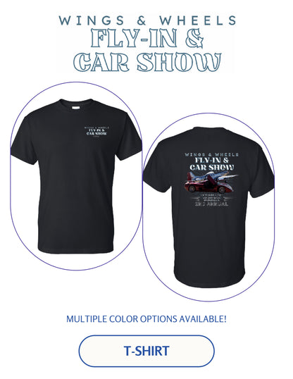 WINGS & WHEELS FLY-IN & CAR SHOW UNISEX TSHIRT (P.8000)