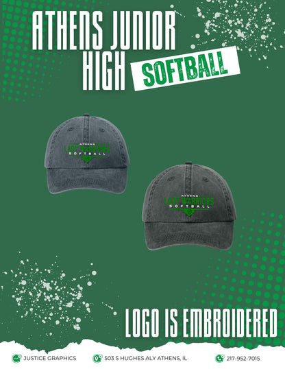 ATHENS JUNIOR HIGH SOFTBALL Bio-Washed Classic Cap - (E.CP84)