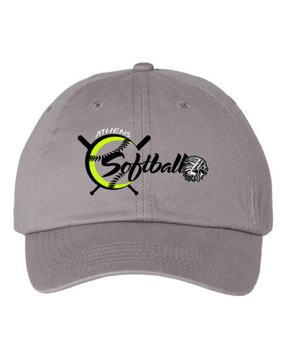 ATHENS JUNIOR HIGH SOFTBALL Bio-Washed Classic Cap - (E.VC300A)