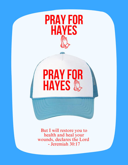 Pray For Hayes Foam Mesh-Back Trucker Cap (P. VC700)