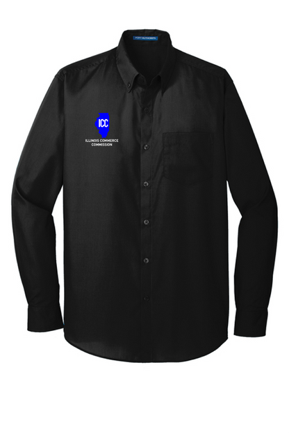 Illinois Commerce Commission Port Authority® Long Sleeve Carefree Poplin Shirt (E.W100)