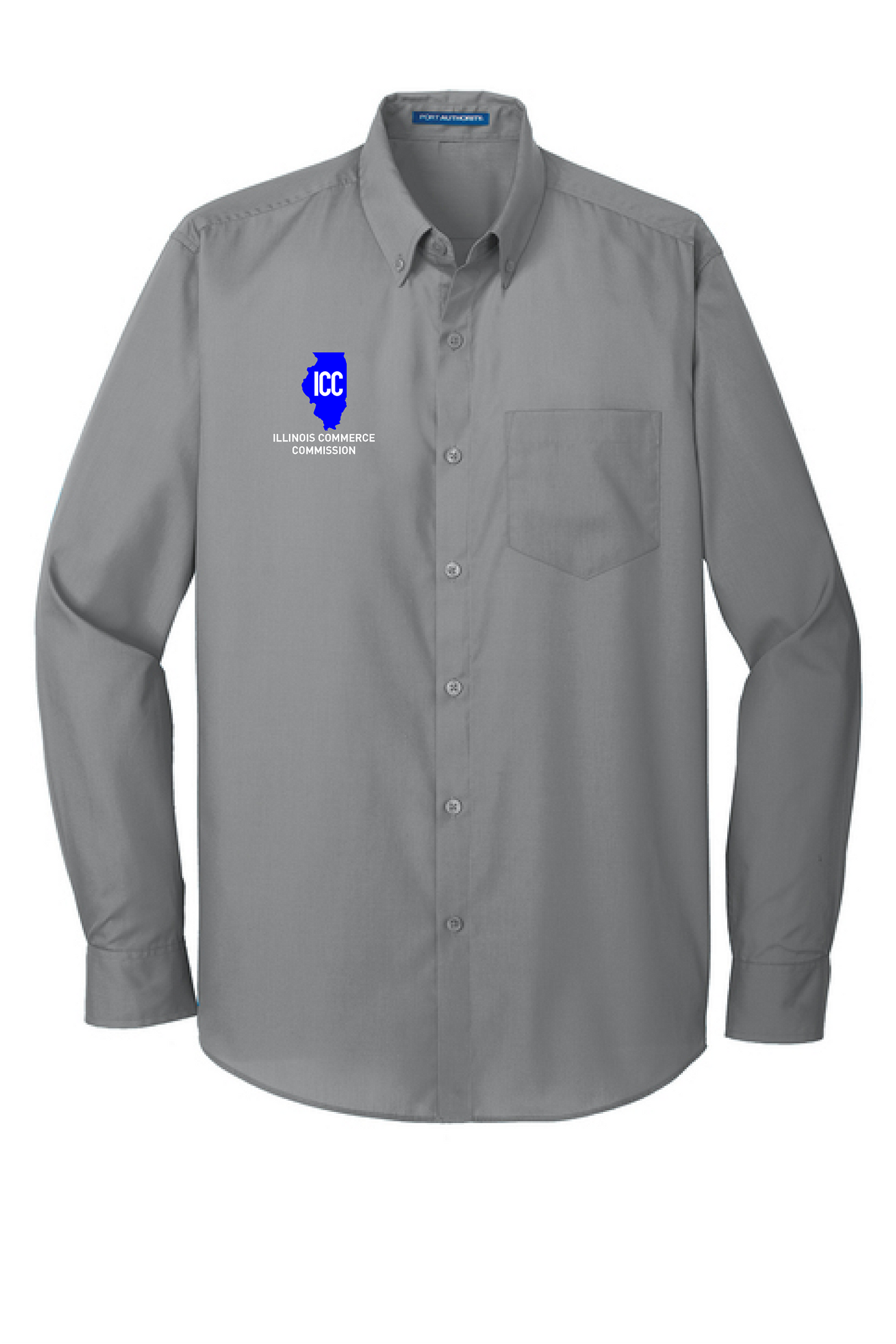 Illinois Commerce Commission Port Authority® Long Sleeve Carefree Poplin Shirt (E.W100)