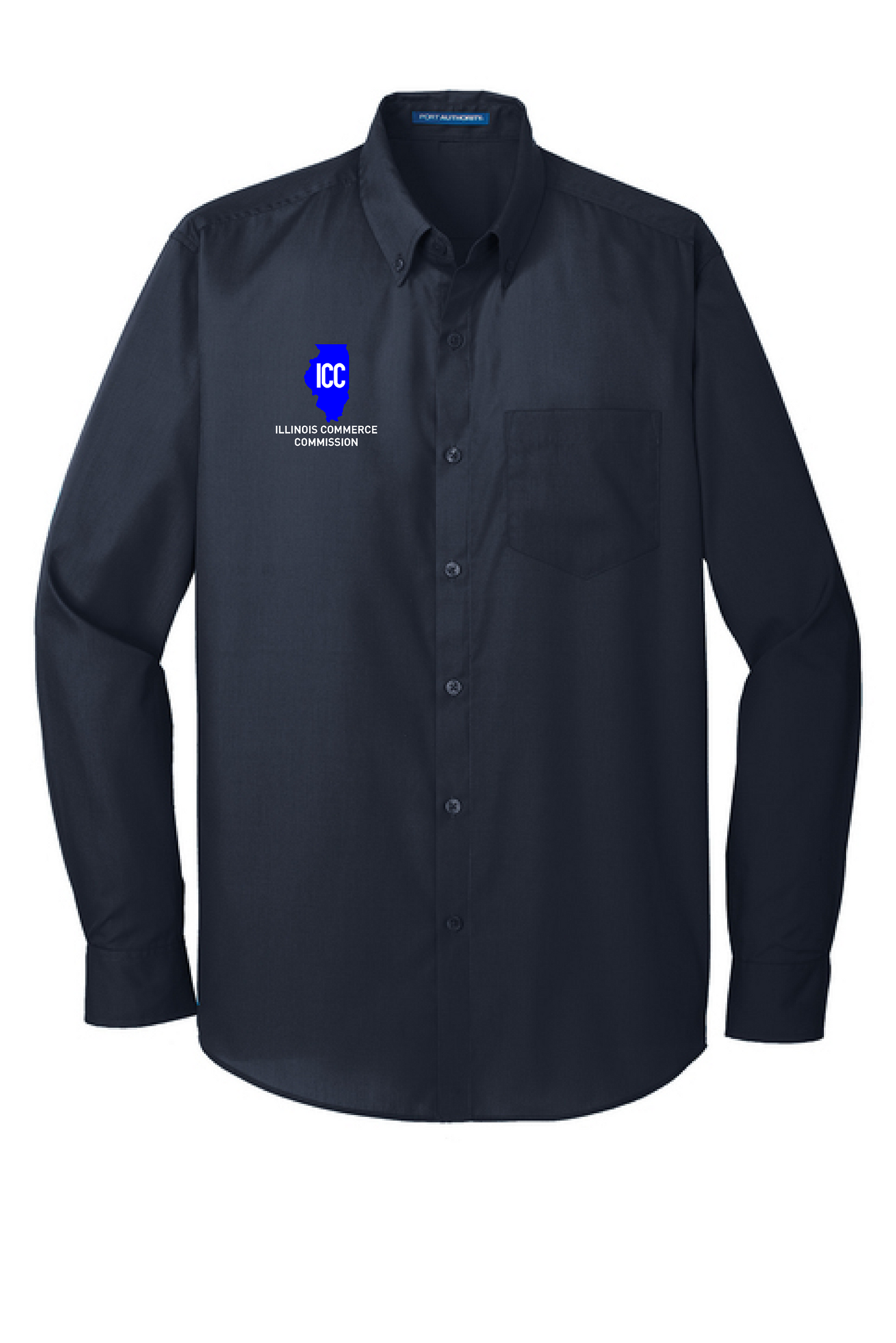 Illinois Commerce Commission Port Authority® Long Sleeve Carefree Poplin Shirt (E.W100)