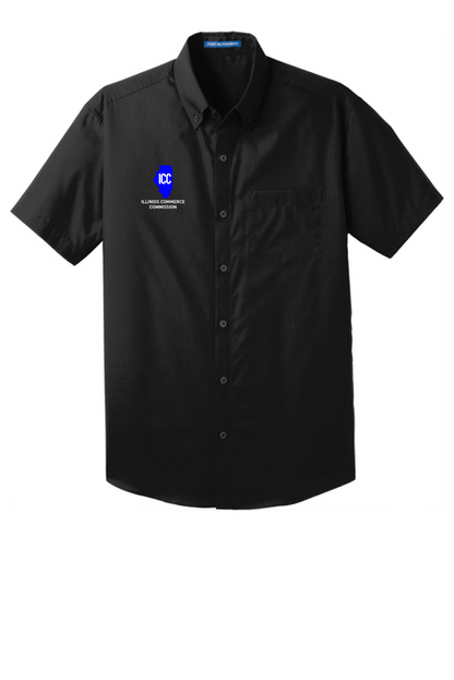 Illinois Commerce Commission Port Authority® Short Sleeve Carefree Poplin Shirt (E.W101)
