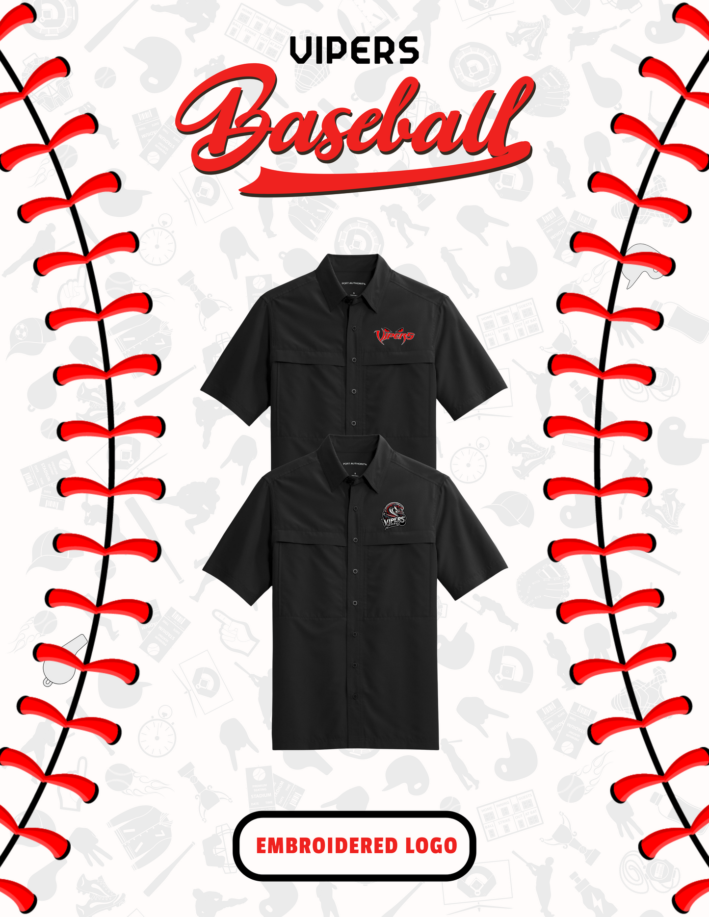 Vipers Port Authority® Short Sleeve UV Daybreak Fishing Shirt (E.W961)