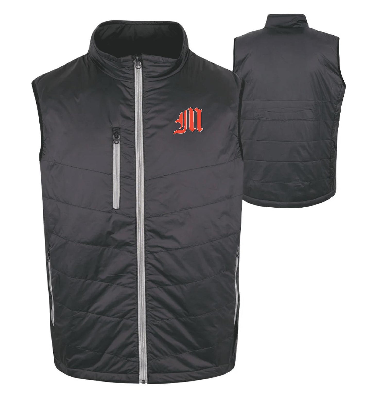 MAFIA BASEBALL WOLF MEN'S PUFF VEST BLANK (E.)