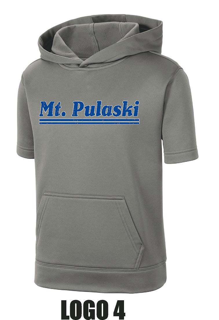 MT. PULASKI Sport-Tek ® Youth Sport-Wick ® Fleece Short Sleeve Hooded Pullover (P.YST251)