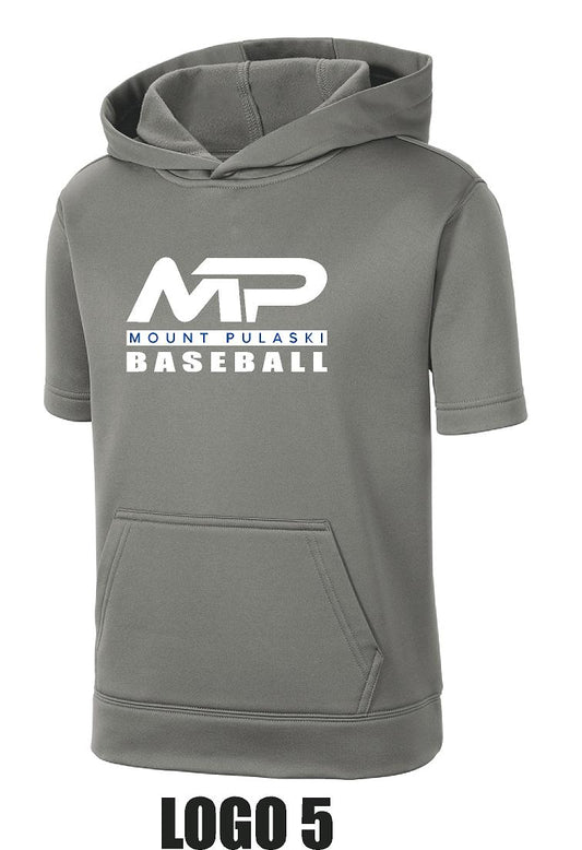 MT. PULASKI Sport-Tek ® Youth Sport-Wick ® Fleece Short Sleeve Hooded Pullover (P.YST251)