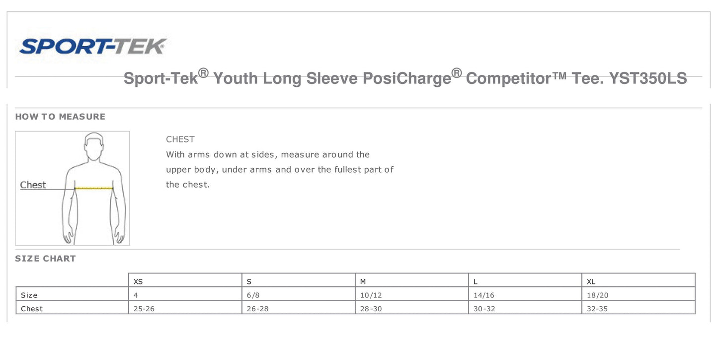 Mason City Swim Team Sport-Tek® Long Sleeve PosiCharge® Competitor™ Tee (P.ST350LS/YST350LS)