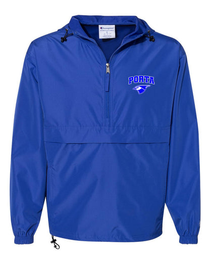 Porta Bluejays Champion - Hooded Packable Quarter-Zip Jacket (P.CO200)