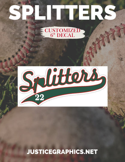 MIDWEST SPLITTERS CAR WINDOW DECAL