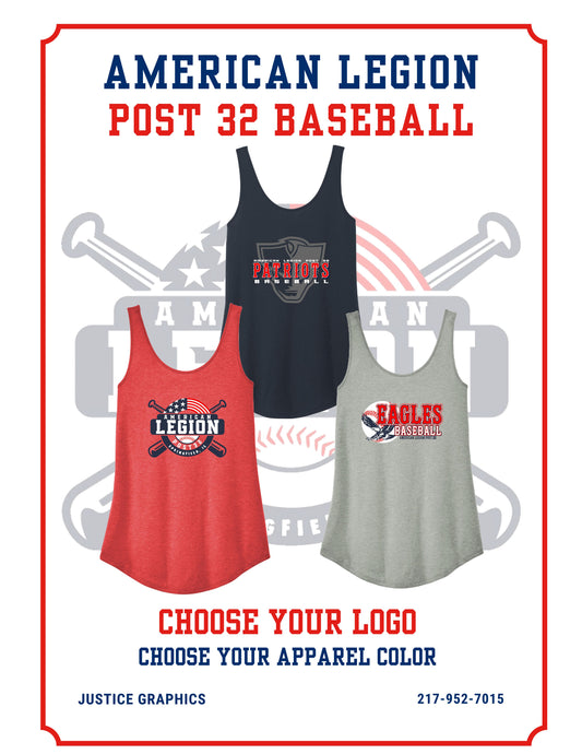 American Legion Post 32 Baseball District® Women’s Perfect Tri® Relaxed Tank (P. DT151)