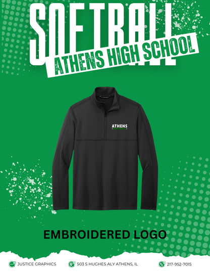 Athens High School Softball Port Authority® Smooth Fleece 1/4-Zip (E.F804)
