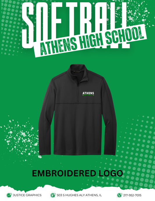 Athens High School Softball Port Authority® Smooth Fleece 1/4-Zip (E.F804)