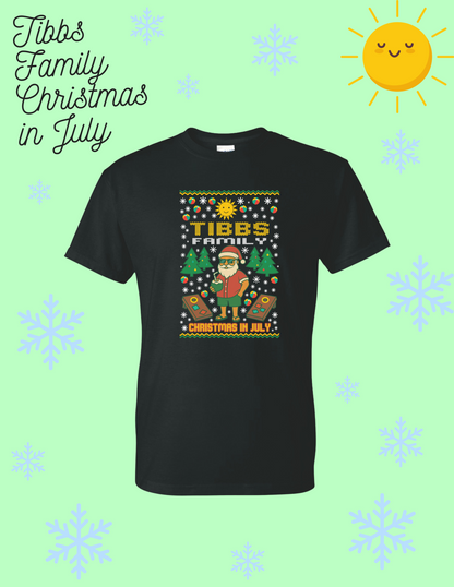 Tibbs Family Christmas in July Unisex T-shirt (P.8000/8000B)