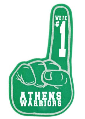 Athens Warriors Foam Finger