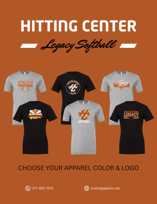 Hitting Center Legacy Softball BELLA + CANVAS CVC Jersey Tee (P.3001CVC)