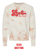LOVE LIKE JESUS Tie-Dyed Crewneck Sweatshirt (P.PRM3500TD)