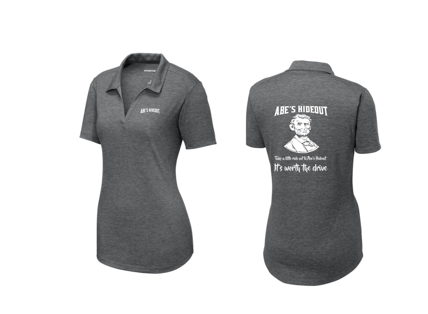 Abe's Hideout Ladies PosiCharge ® Tri-Blend Wicking Polo (P.LST405)