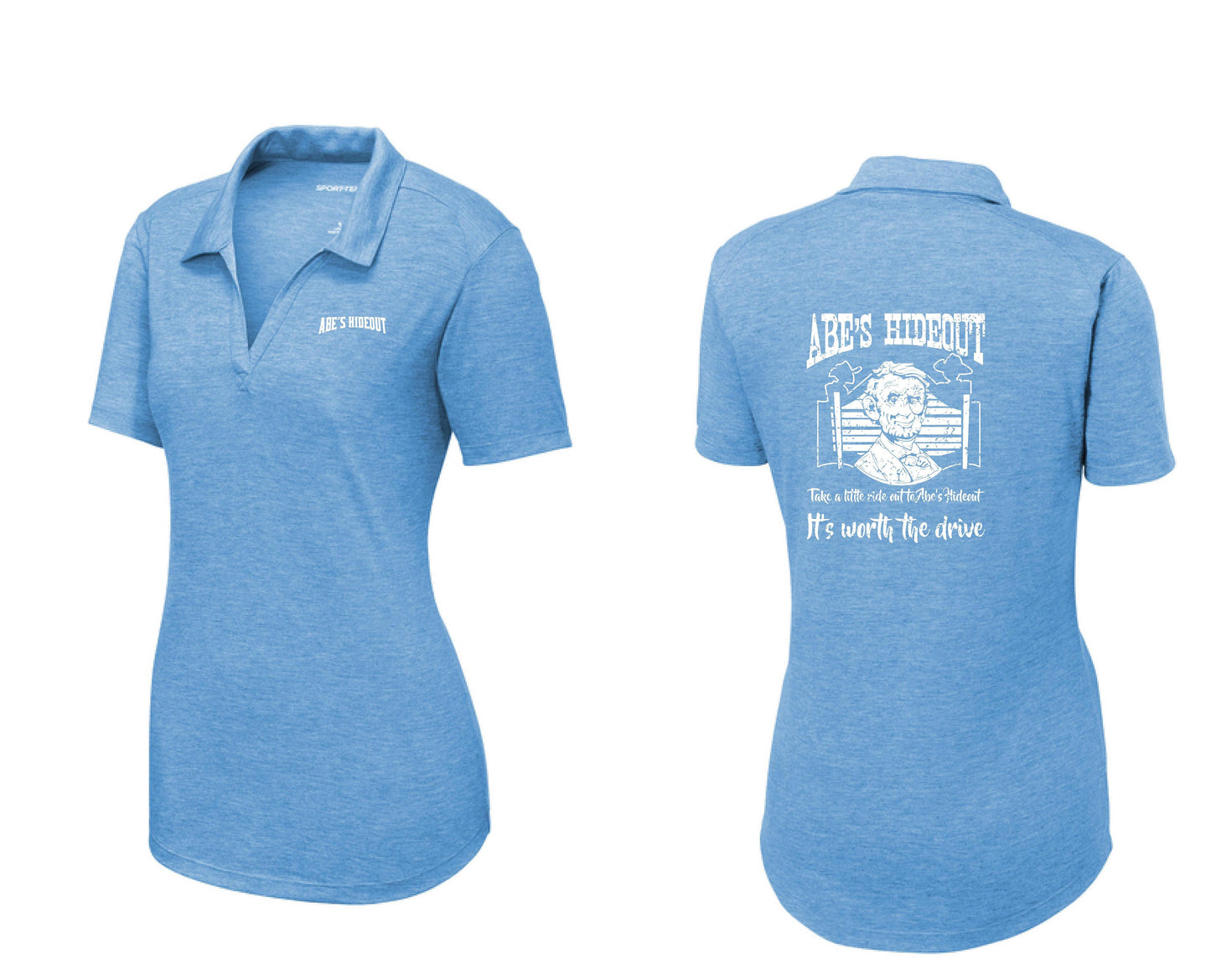 Abe's Hideout Ladies PosiCharge ® Tri-Blend Wicking Polo (P.LST405)