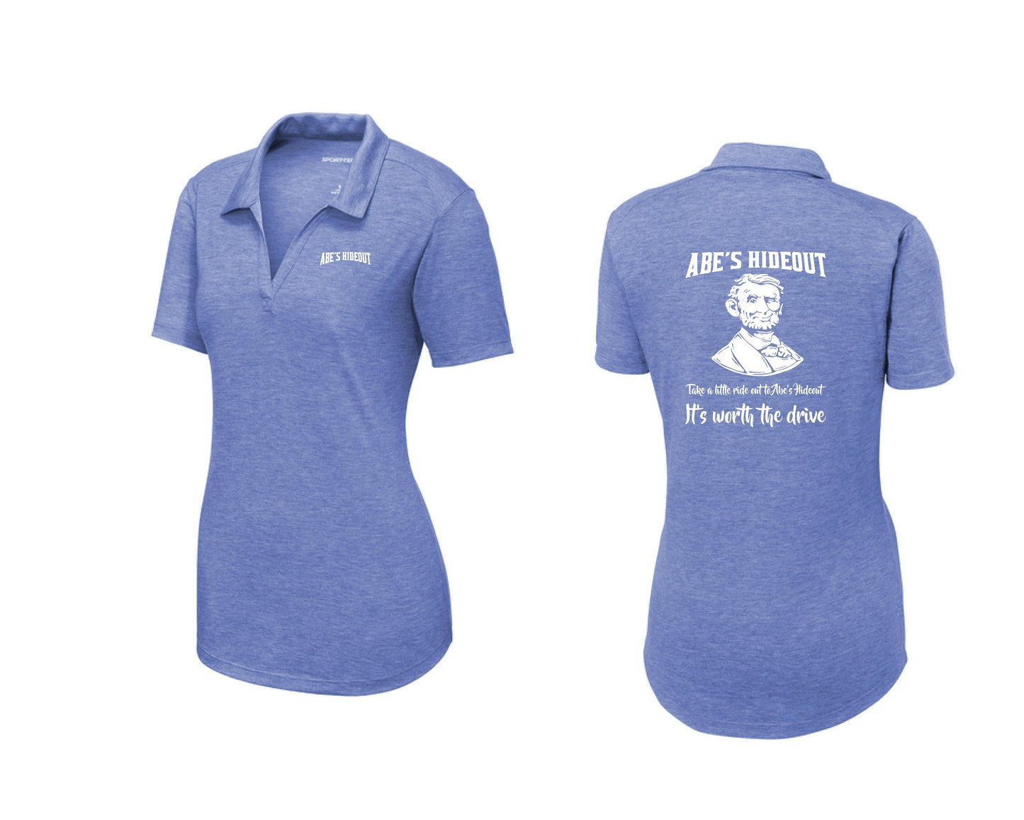 Abe's Hideout Ladies PosiCharge ® Tri-Blend Wicking Polo (P.LST405)