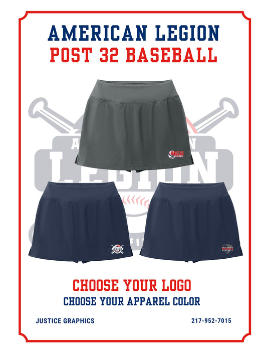 American Legion Post 32 Baseball Sport-Tek® Women's Repeat Skort (P. LST486)