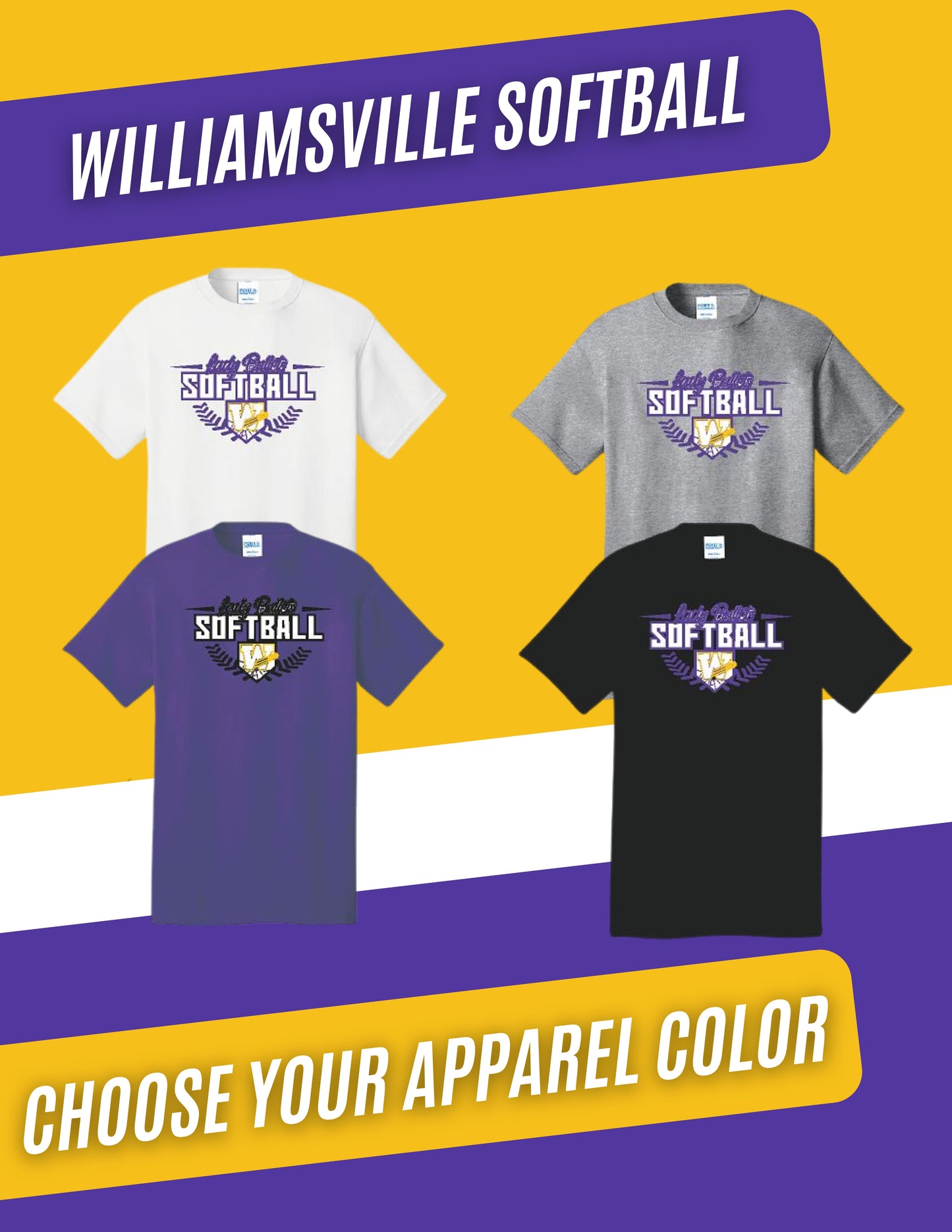 Williamsville Softball Port & Company® TALL Core Cotton Tee (P.PC54T)