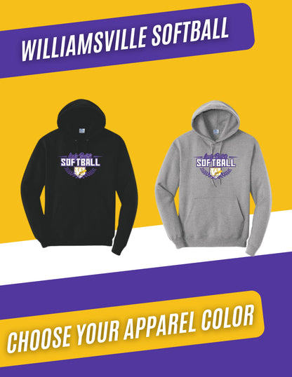 Williamsville Softball Port & Company ® TALL Core Fleece Pullover Hooded Sweatshirt (P.PC78HT)