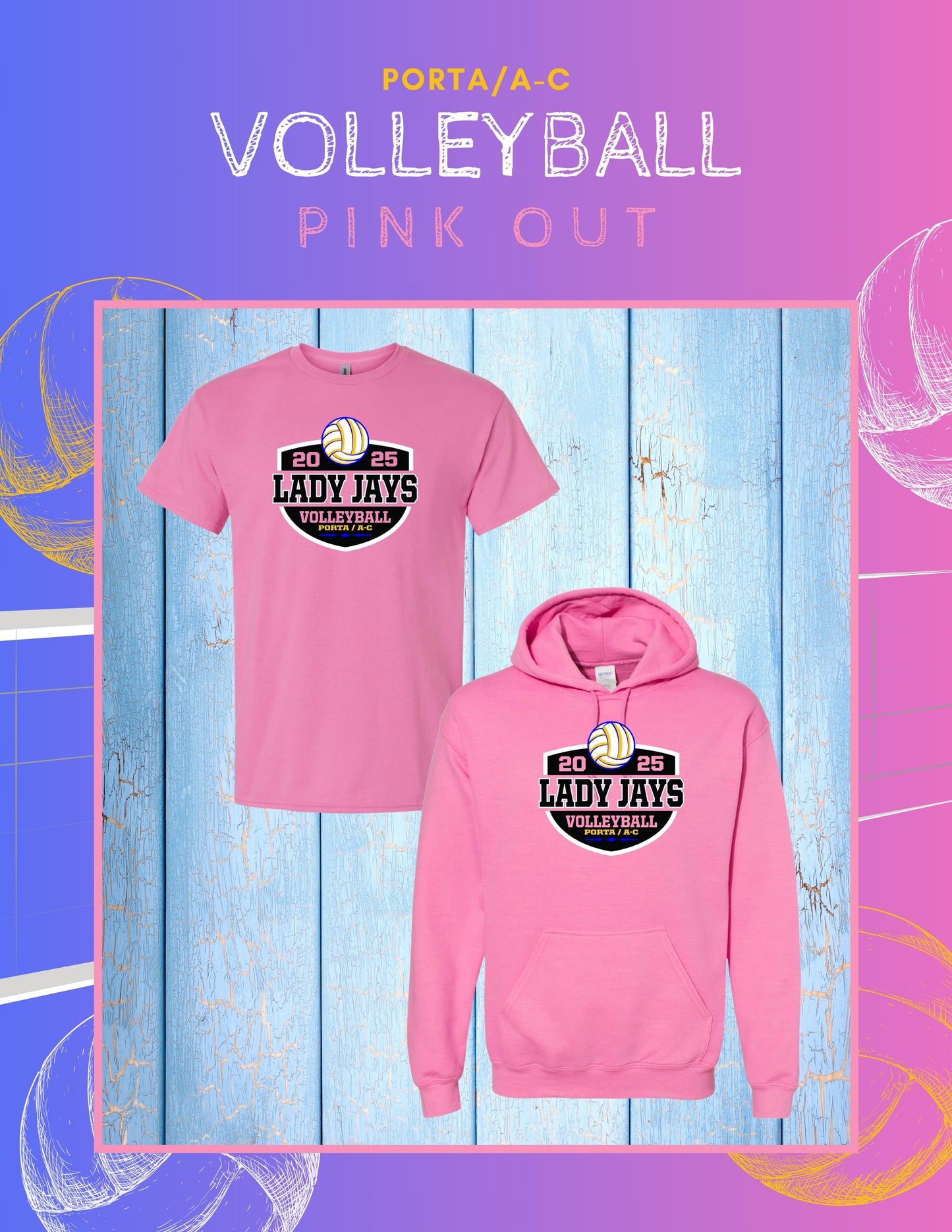 Porta- AC Volleyball PINK OUT COLLECTION (8000/18500)