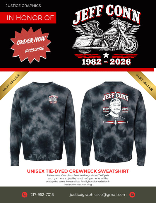 JEFF CONN Tie-Dyed Crewneck Sweatshirt (P.PRM3500TD)