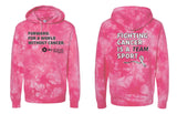 SCI Breast Cancer Tie-Dyed Hooded Sweatshirt (P.PRM4500TD)
