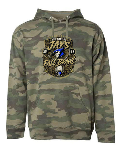 Petersburg Baseball Fall Brawl Independent Trading Co. Unisex Midweight Hooded Sweatshirt (P. SS4500)