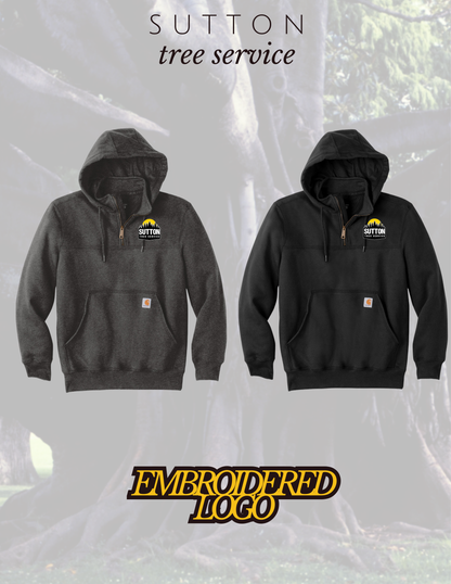 Sutton Tree Service Carhartt® Rain Defender® Paxton Heavyweight Hooded Zip Mock Sweatshirt (E.CT100617)