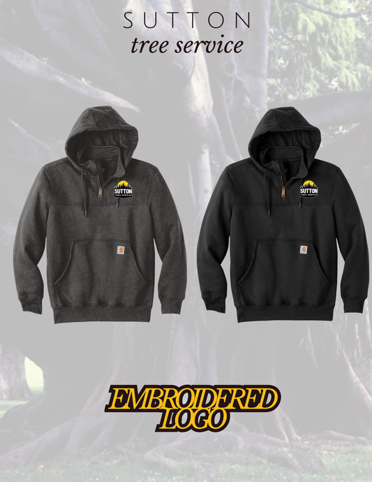 Sutton Tree Service Carhartt® Rain Defender® Paxton Heavyweight Hooded Zip Mock Sweatshirt (E.CT100617)