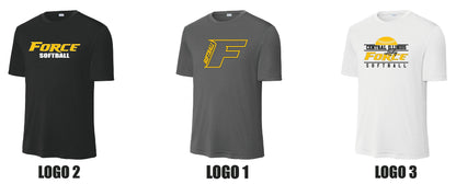 CENTRAL IL LADY FORCE SOFTBALL UNISEX PERFORMANCE SHORT SLEEVE TEE (P. ST350)