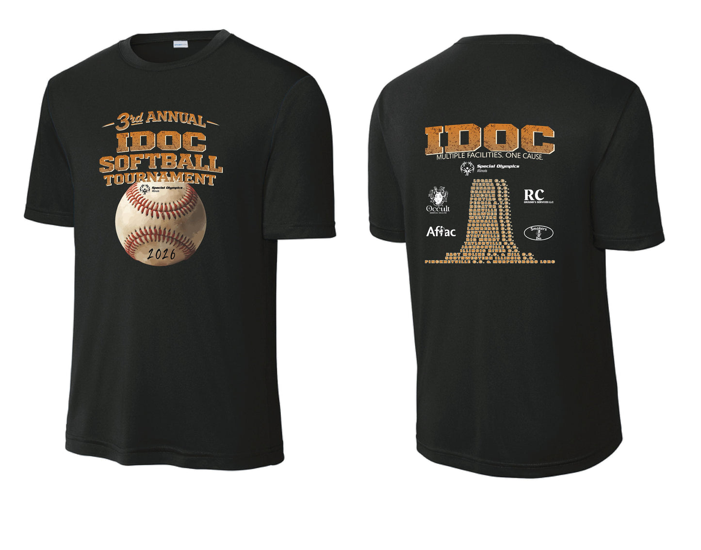 3rd Annual IDOC Softball Tournament Sport-Tek Unisex Dri-Fit T-Shirt (P.ST350/YST350)