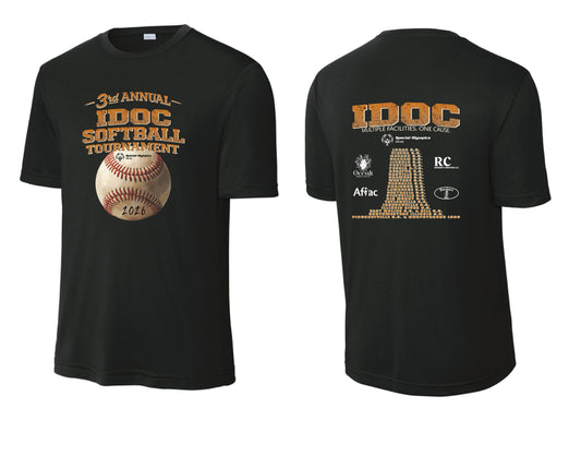 3rd Annual IDOC Softball Tournament Sport-Tek Unisex Dri-Fit T-Shirt (P.ST350/YST350)