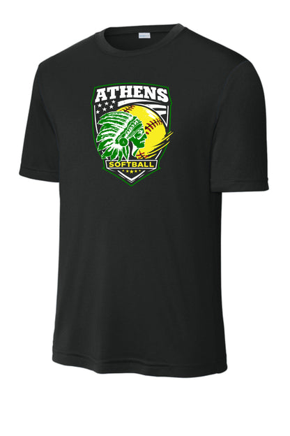 Athens High School Softball Unisex Dri-Fit T-Shirt (P.ST350)
