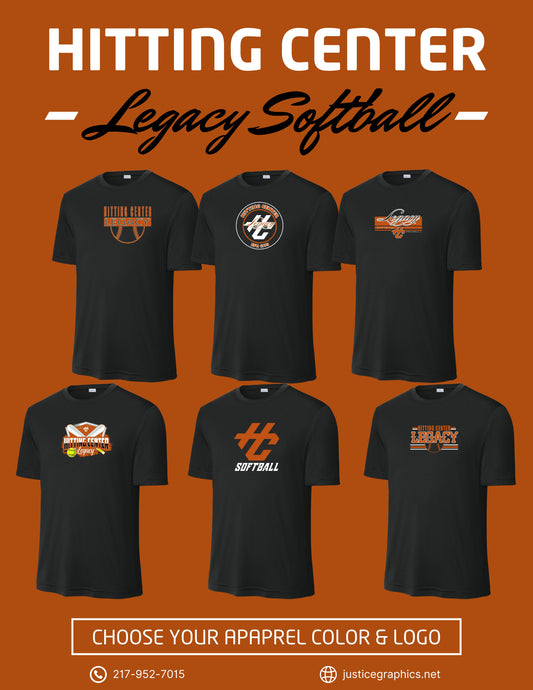 Hitting Center Legacy Softball Unisex Dri-Fit T-Shirt (P.ST350)