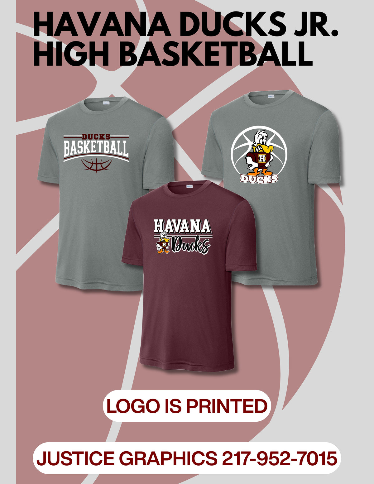 Havana Ducks Jr. High Basketball Sport-Tek Unisex Dri-Fit T-Shirt (P.ST350/YST350)