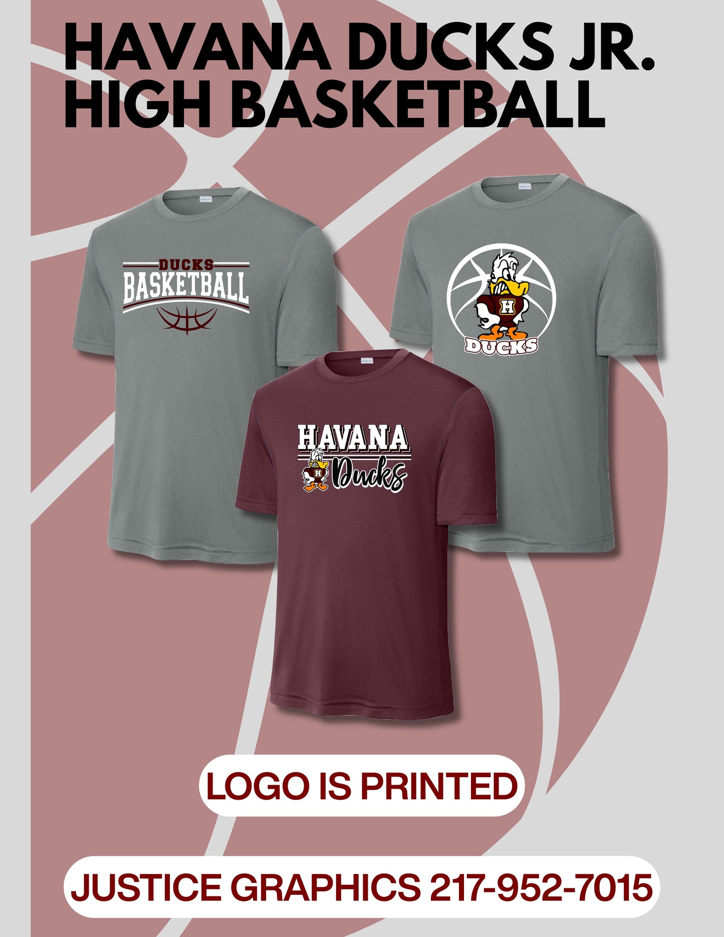 Havana Ducks Jr. High Basketball Sport-Tek Unisex Dri-Fit T-Shirt (P.ST350/YST350)