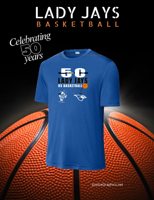 LADY JAYS HS BASKETBALL Unisex Dri-Fit T-Shirt (P.ST350/YST350)